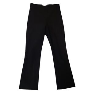 MM LAFLEUR Pants Trousers Woman 4 Black Back Seam Slit Hem Basic Career Office